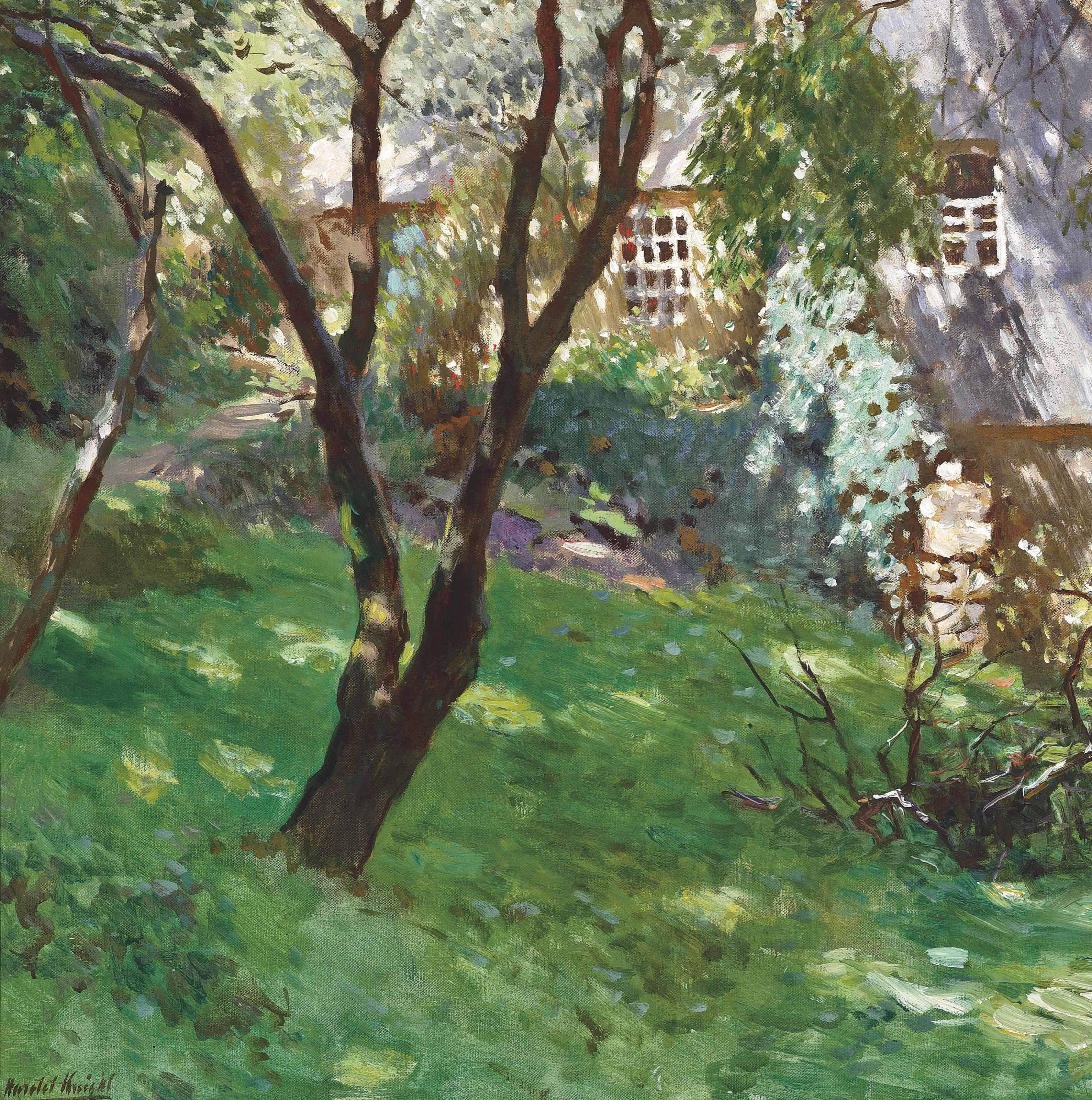 Harold Knight, R.A. - In The Garden, Summer