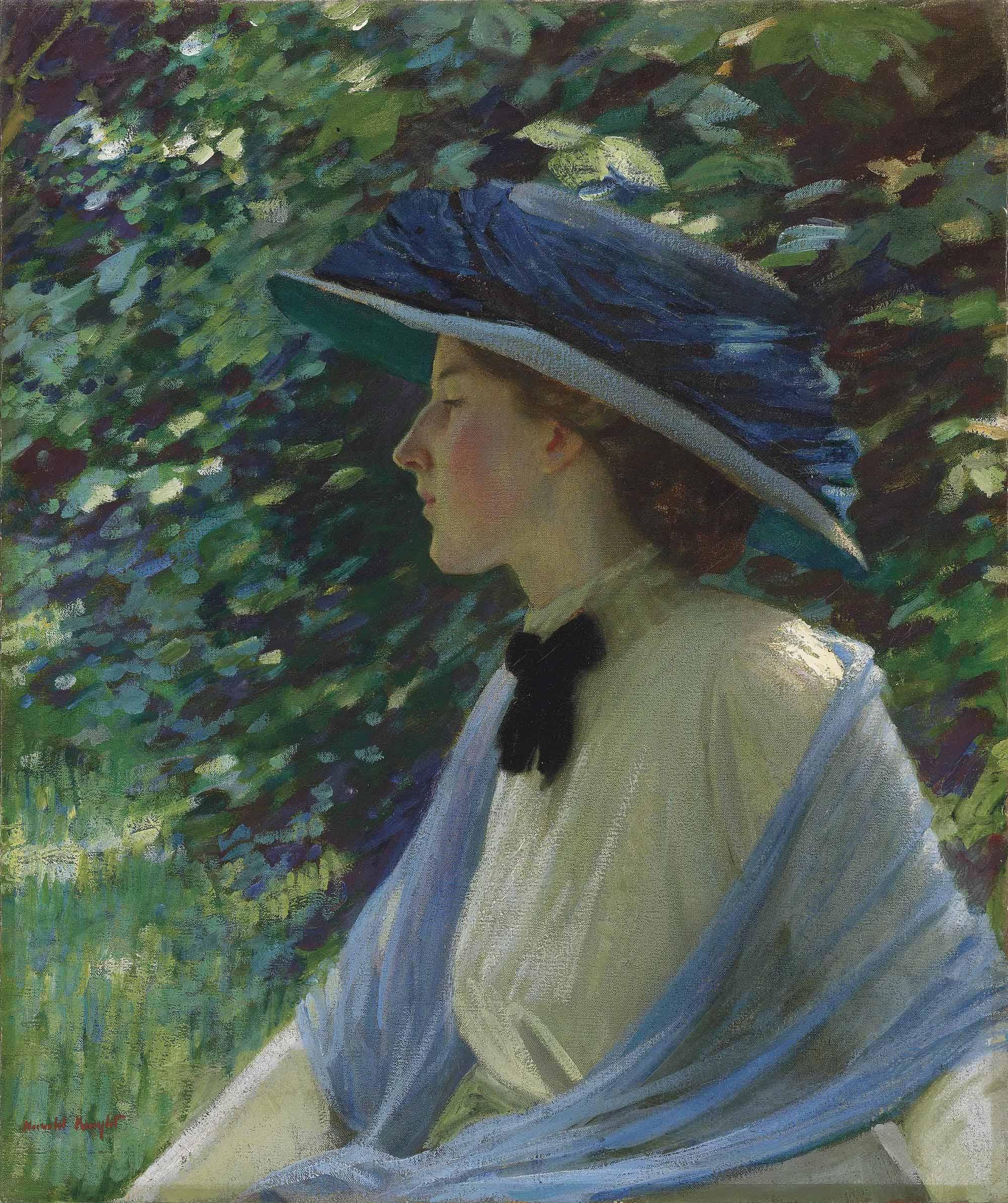 Harold Knight, R.A. - Portrait of Florence