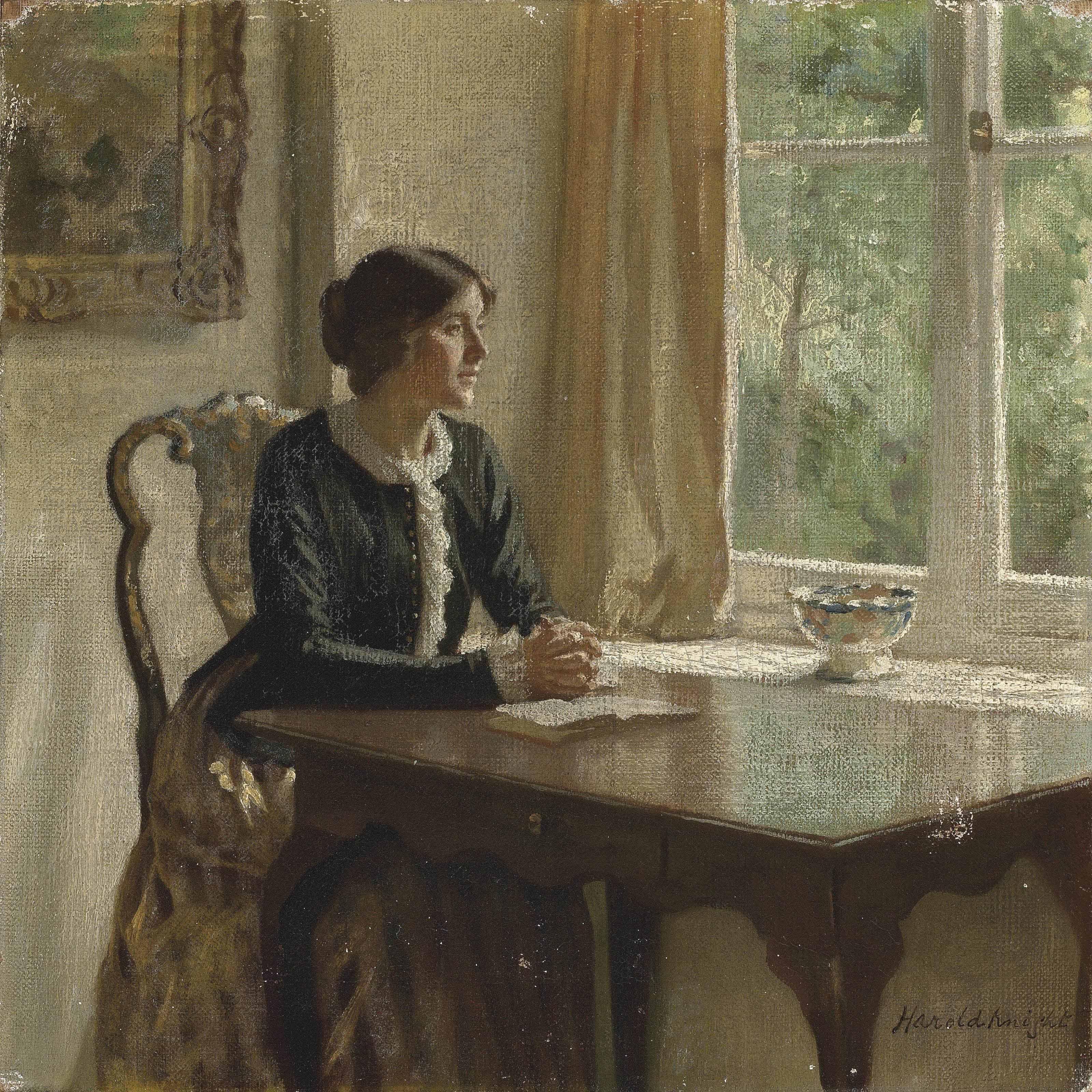 Harold Knight, R.A. - The Black Jacket