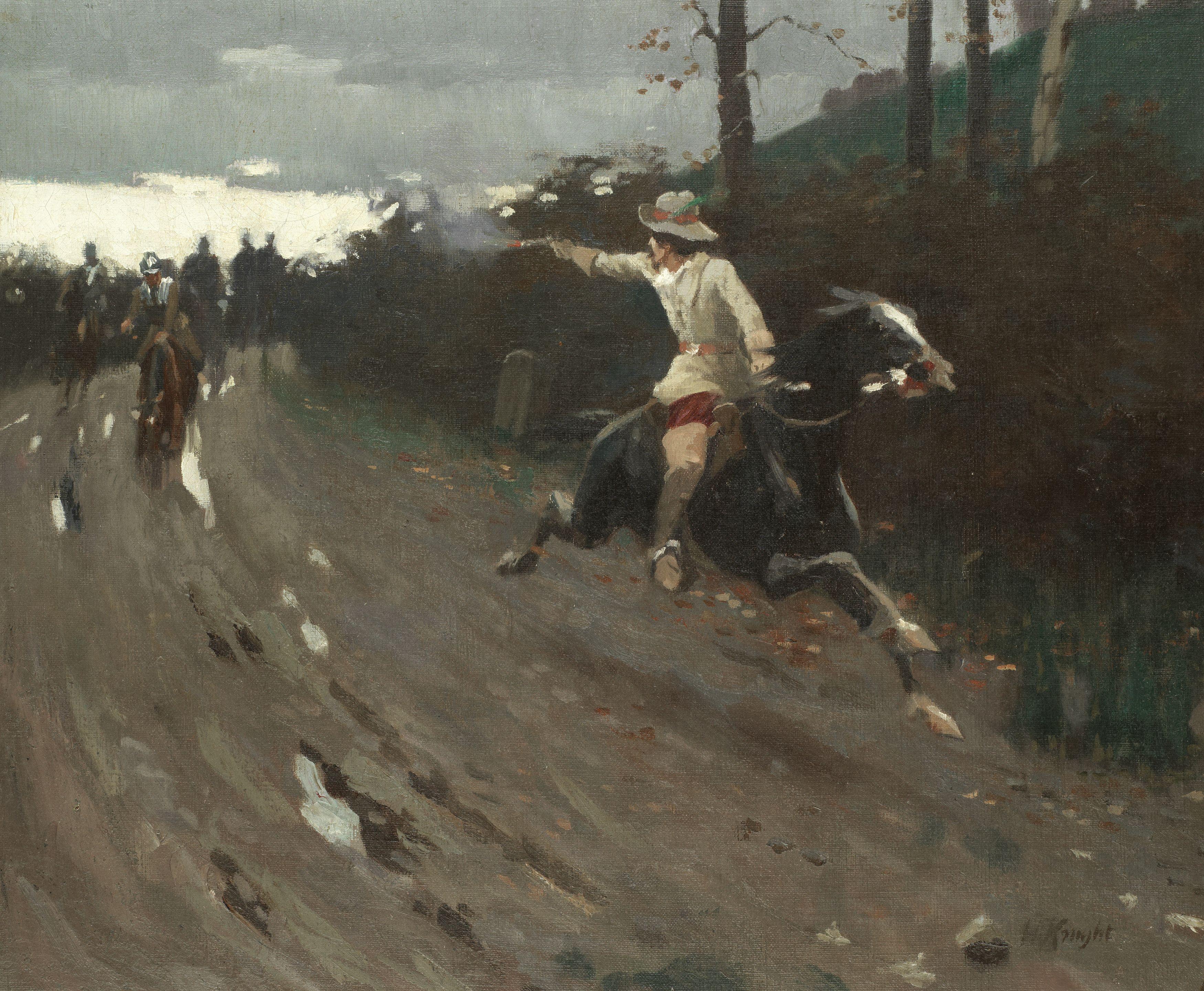 Harold Knight, RA, ROI, RP - The Chase