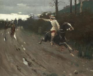 Harold Knight, RA, ROI, RP - The Chase