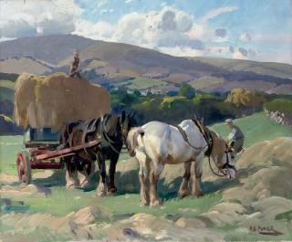 Harold Septimus Power - Haymaking, Porlock Vale