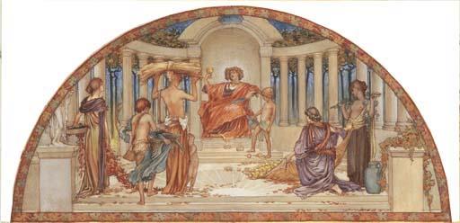 Harold Speed - Autumn: study for a lunette