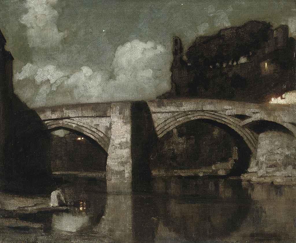 Harold Speed - Bridge at night