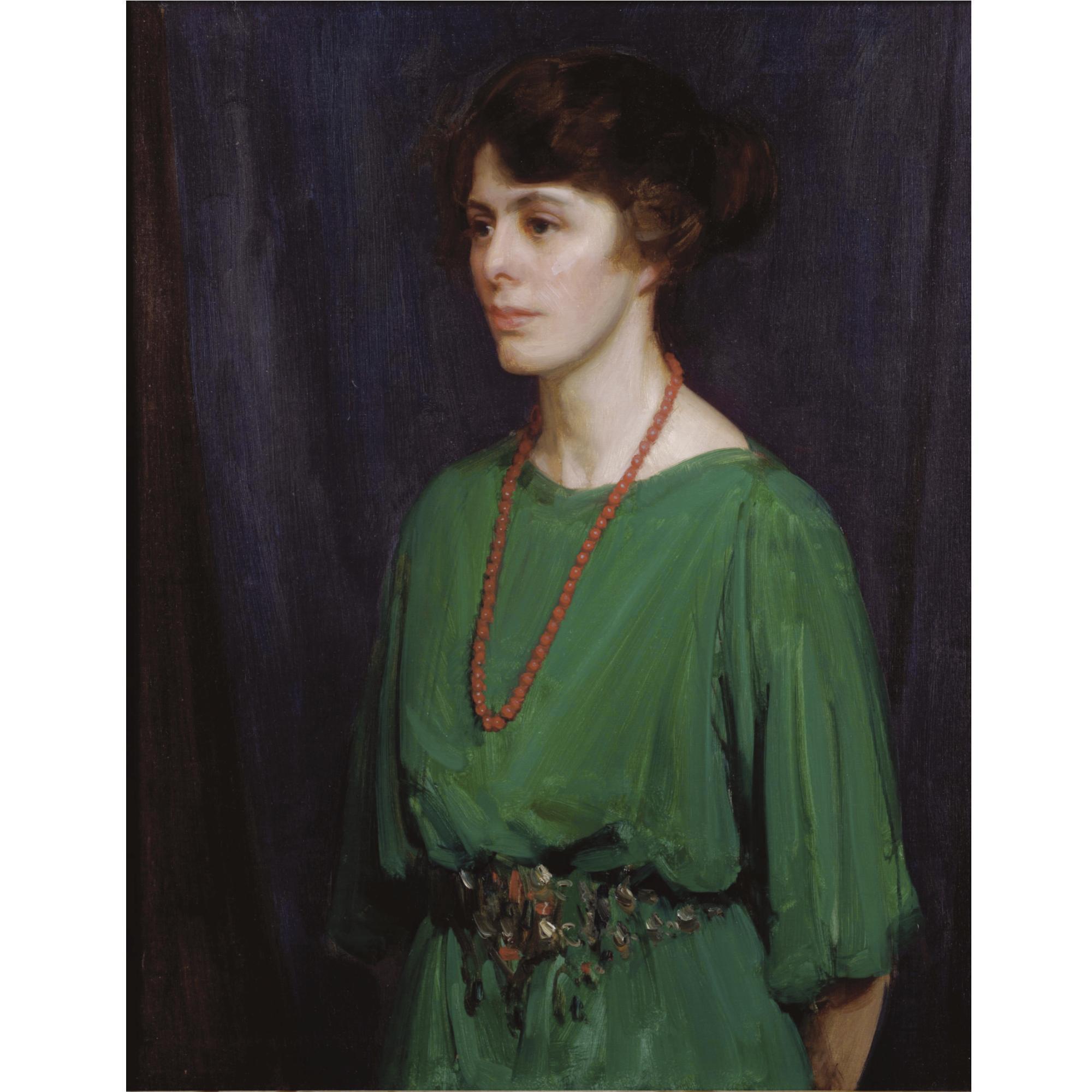 Harold Speed - Lady In Green