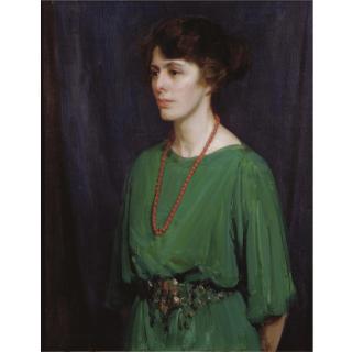 Harold Speed - Lady In Green