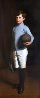 Harold Speed - Portrait of John Ellison McCartney Holding a Football