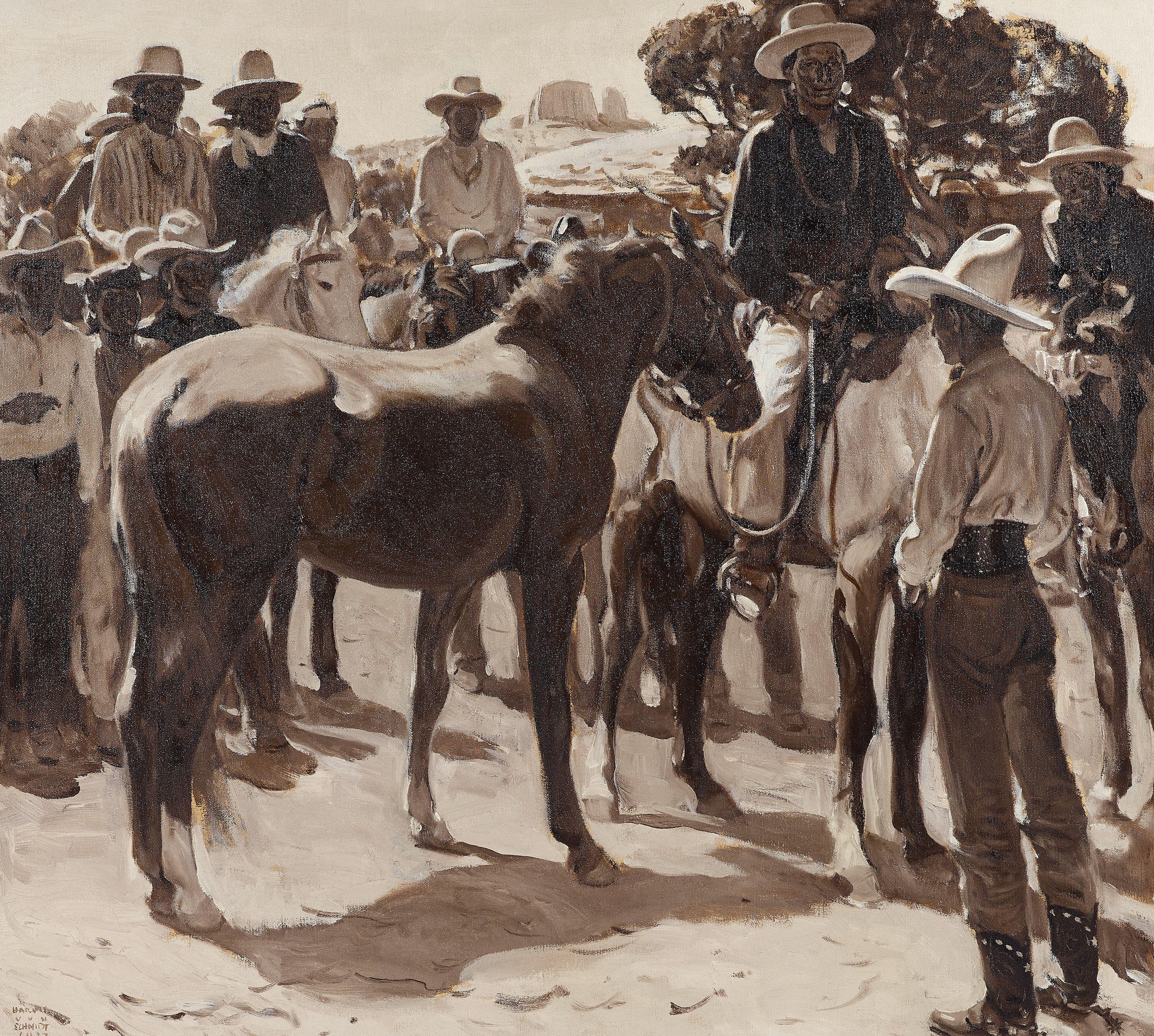 Harold Von Schmidt - Bill Looked it over. It was plenty wild all right. He felt slightly sick to his stomach.