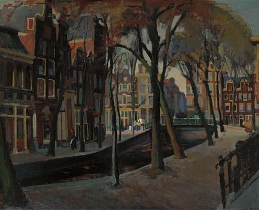 Harrie Kuyten - Blauwburgwal nazomer