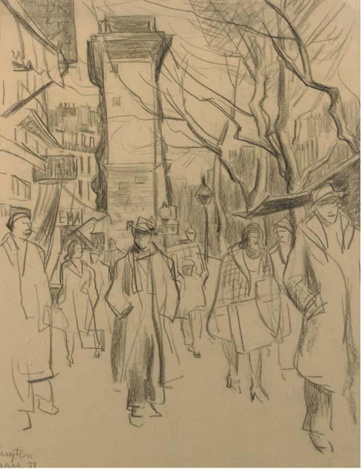Harrie Kuyten - Street scene in Paris