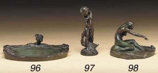 Harriet Whitney Frishmuth - Girl And Frog:  A Vide-Poche