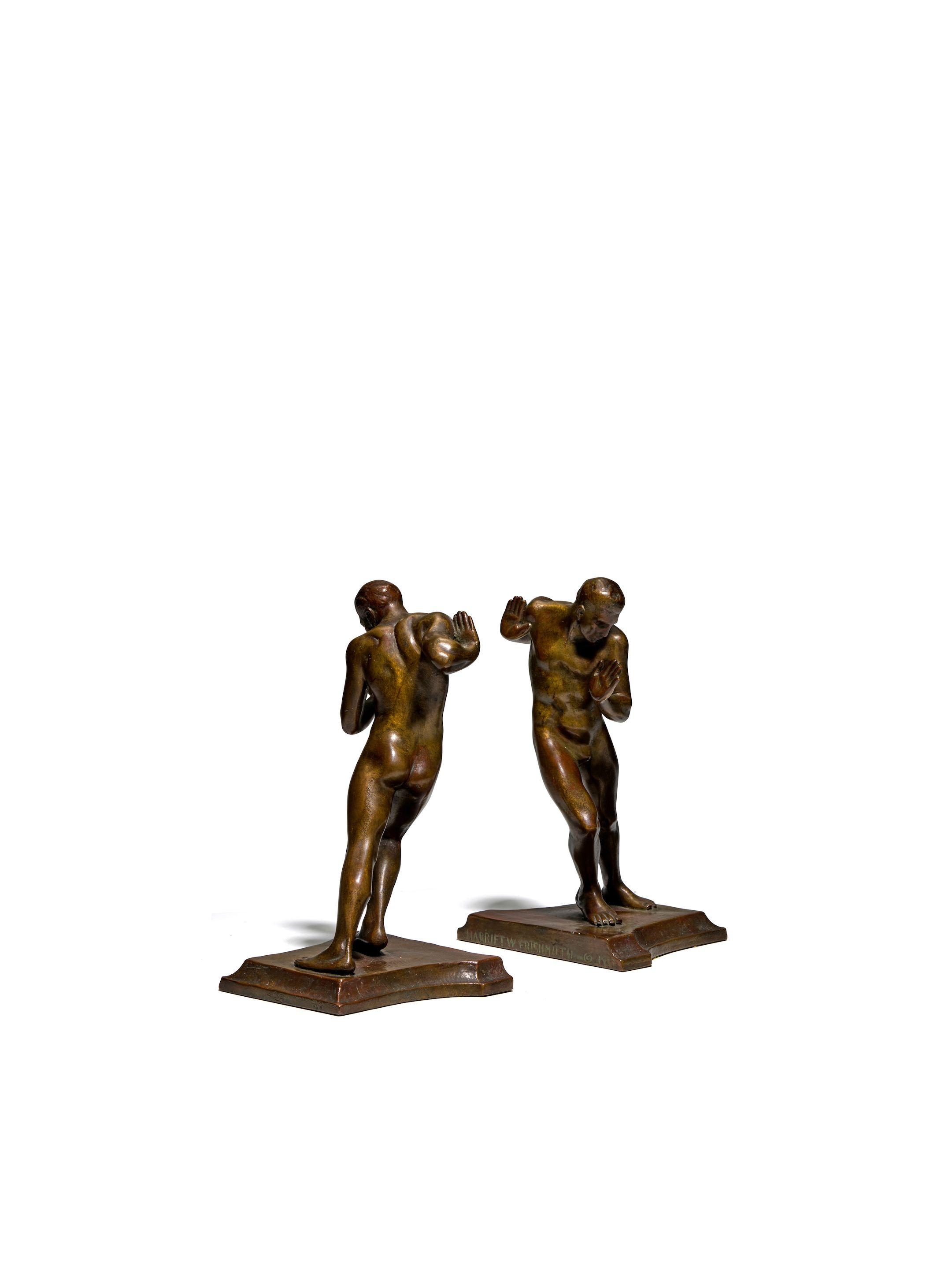 Harriet Whitney Frishmuth - Pushing Men Bookends