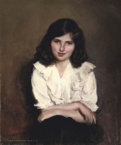 Harrington Mann, R.P., R.E. - Portrait of Dorothy Duveen