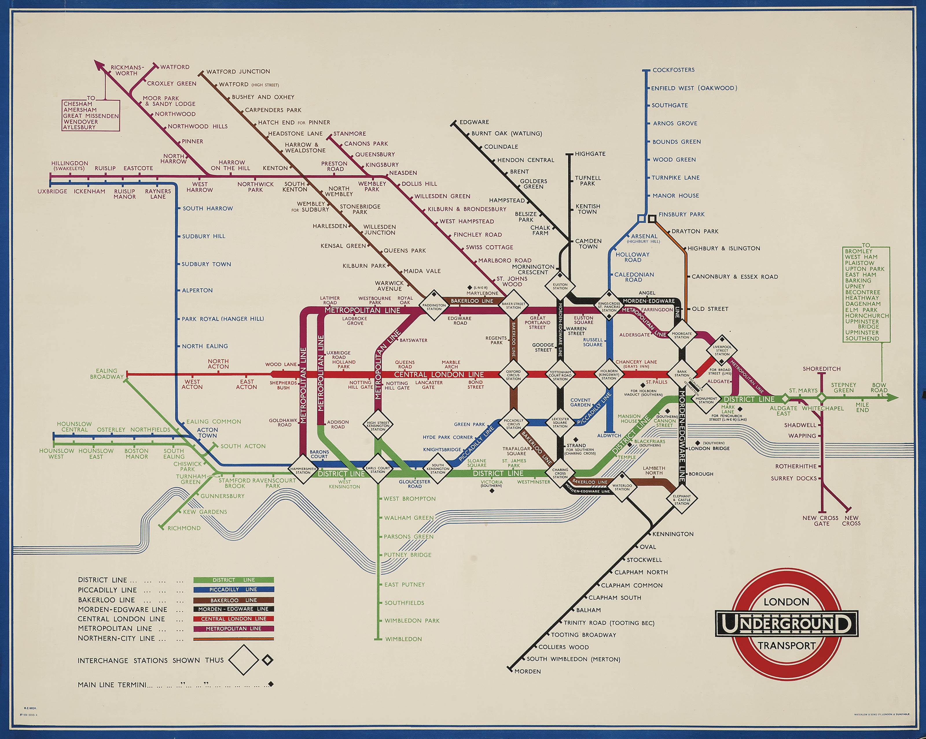 Harry Beck - Underground Map