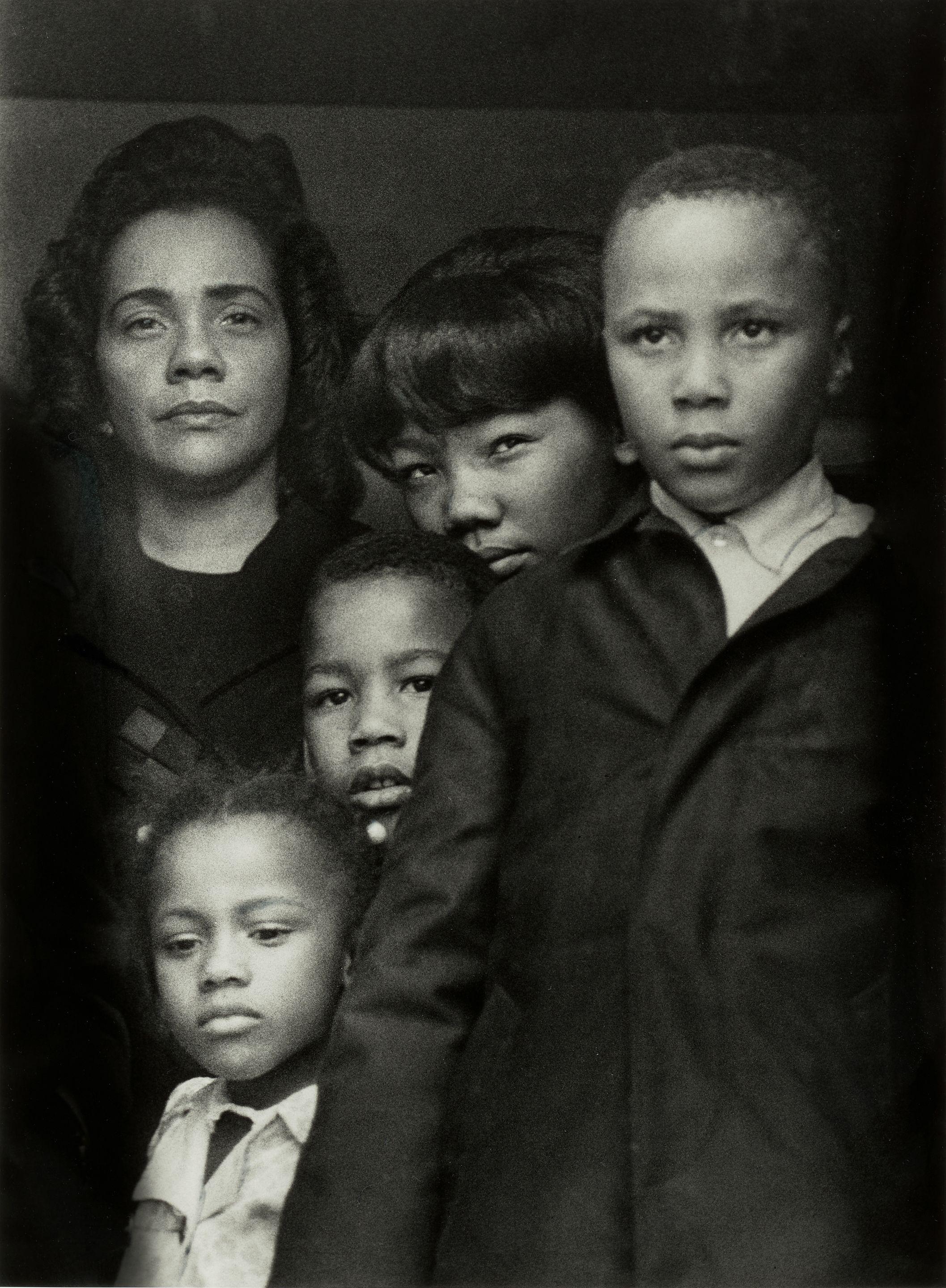Harry Benson - \'Mrs. King\' (Coretta Scott King with her children after escorting her husband\'s body back to Atlanta)