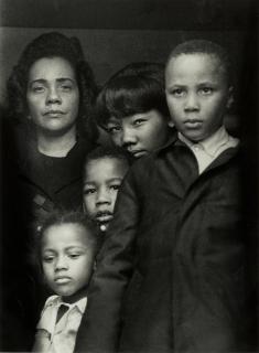 Harry Benson - \'Mrs. King\' (Coretta Scott King with her children after escorting her husband\'s body back to Atlanta)