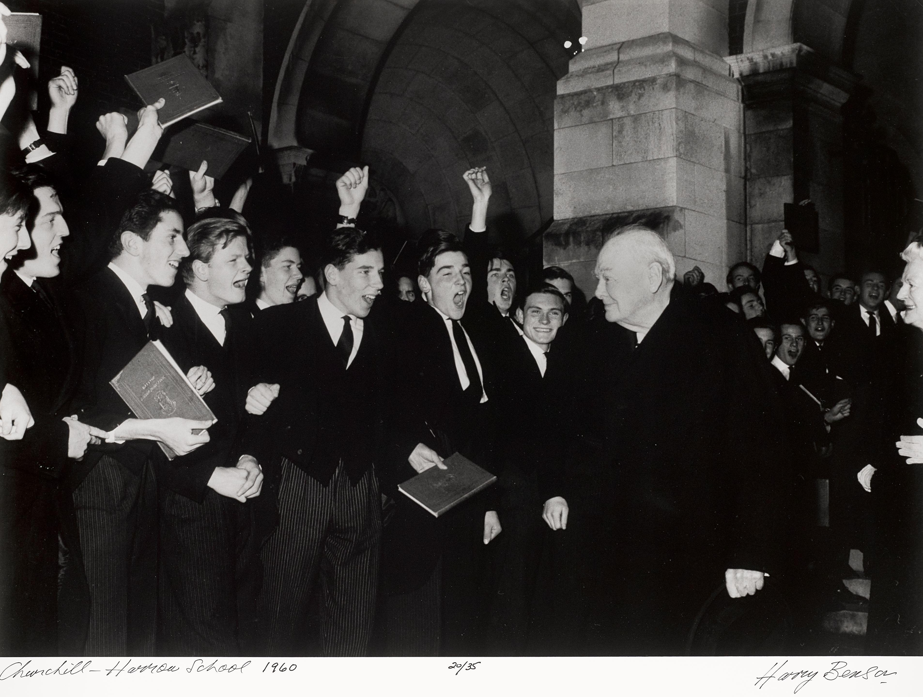 Harry Benson - Sir Winston Churchill at Harrow School