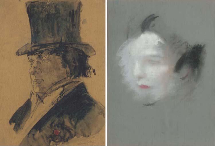 Harry Bloomfield - Portrait of a man in a top hat