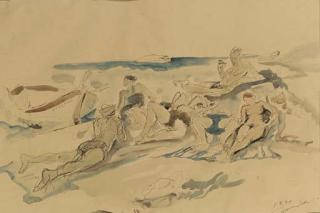 Harry Bloomfield - Sunbathers on the beach