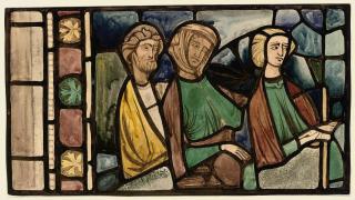 Harry Clarke, R.H.A. - Copy of XIV Century Stained Glass Panel at Chalons-sur-Marne