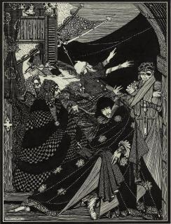 Harry Clarke, R.H.A. - Message Found in a Bottle for \'Tales of Mystery and Imagination\' by Edgar Allan Poe (1809-1949)