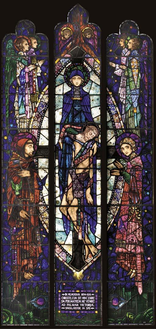 Harry Clarke, R.H.A. - The Mother of Sorrows, Memorial to Sister Superior Mary of Saint Wilfrid, Principal of Dowanhill Training College, Glasgow, 1926