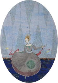 Harry Clarke - An illustration for The Little Sea Maid from \'Fairy Tales by Hans Christian Anderson illustrated by Harry Clarke\'