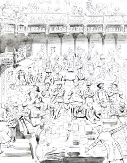 Harry Furniss - \'Rough Sketch Of The Opposition Listening To Mr Balfour\' (\'Punch. Interiors And Exteriors, No 60\')