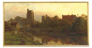 Harry Goodwin - All Saints Church and the Bishop\'s Palace on the Medway, Maidstone