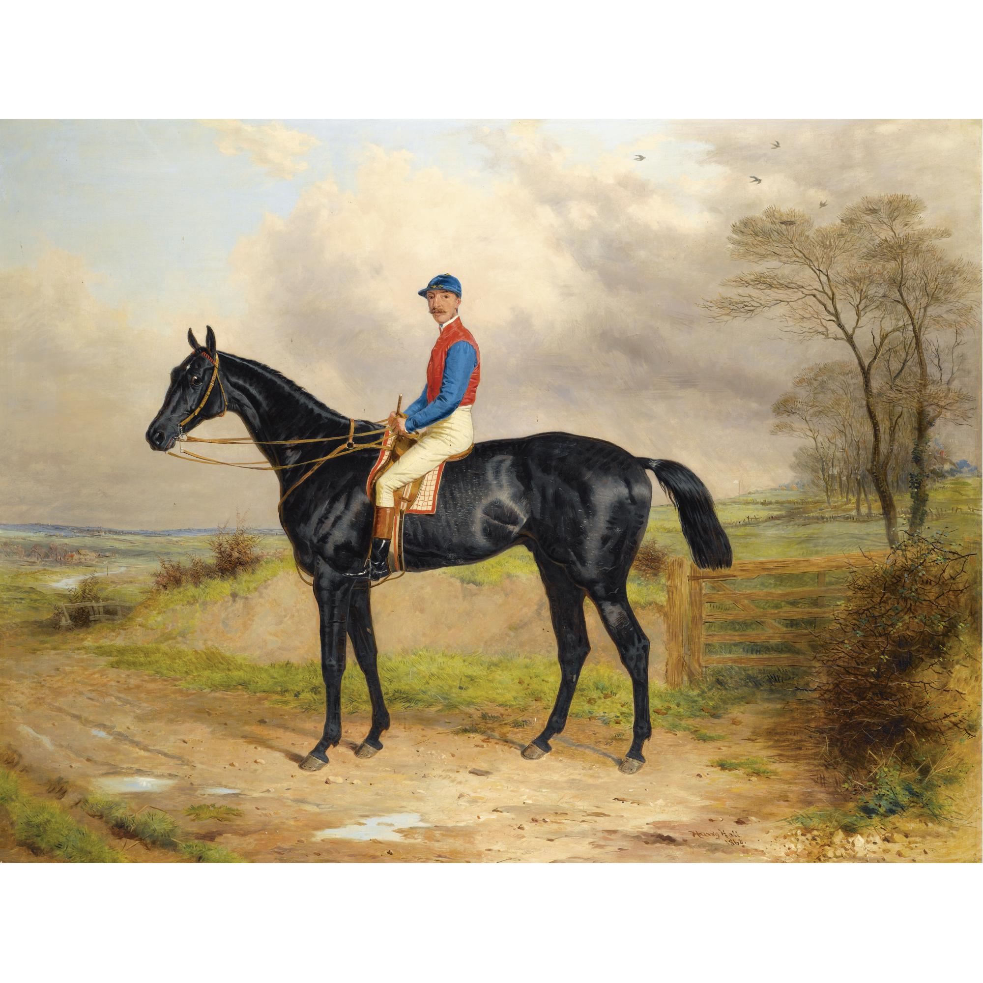 Harry Hall - Lord Poulett\'S Celebrated Racehorse The Lamb With George Ede Up