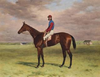 Harry Hall - The Rev. John William King\'s (\'Mr Launde\'s\') bay filly Agility with jockey up at Newmarket