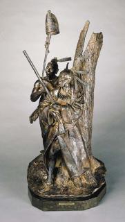 Harry Jackson - \'Algonquin Chief and Warrior\', A Bronze Figural Group