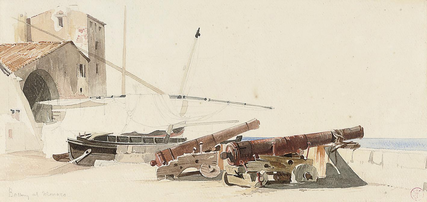 Harry John Johnson, R.I. - The battery at Monaco