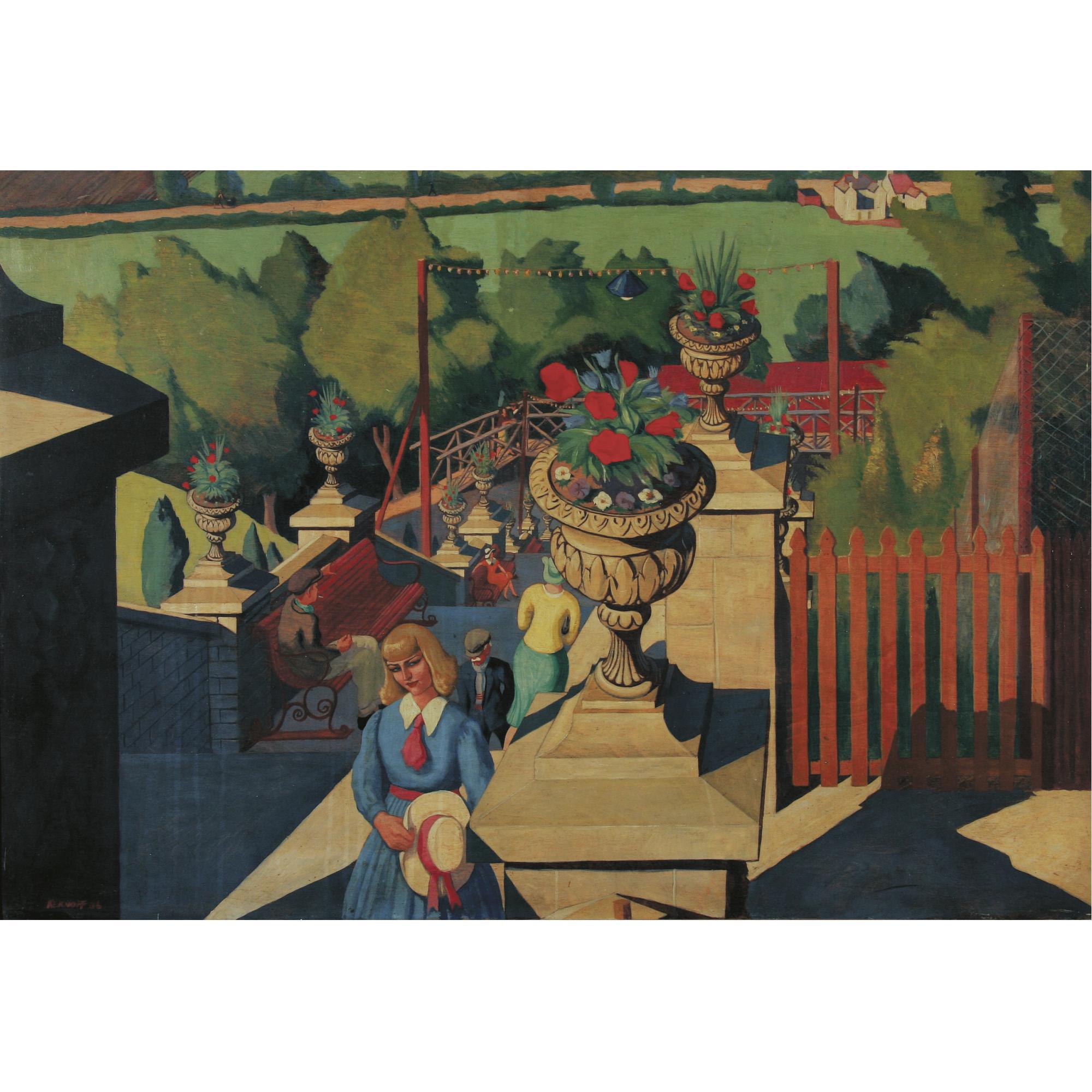 Harry Kernoff, R.H.A. - A Flight Of Steps In A Fortress City 