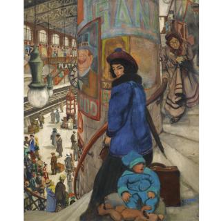 Harry Kernoff, R.H.A. - At The Railway Station