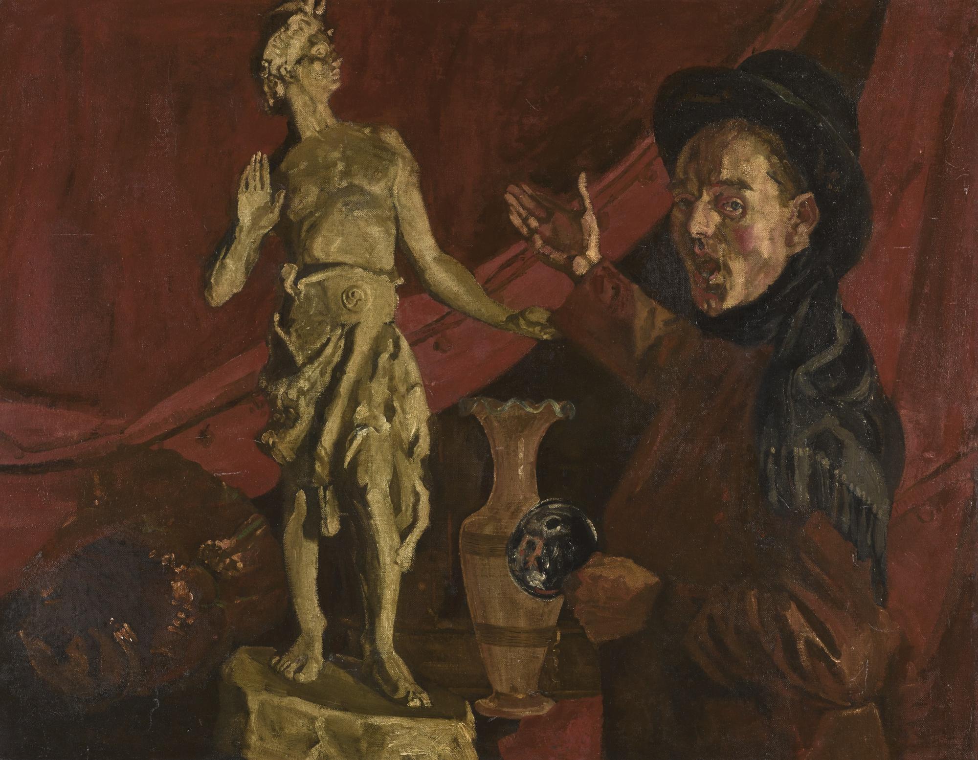 Harry Kernoff, R.H.A. - Self Portrait In The Metropolitan School Of Art