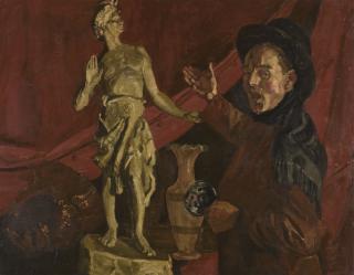 Harry Kernoff, R.H.A. - Self Portrait In The Metropolitan School Of Art