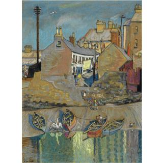 Harry Kernoff, R.H.A. - Whiskey Row, Ringsend, Dublin