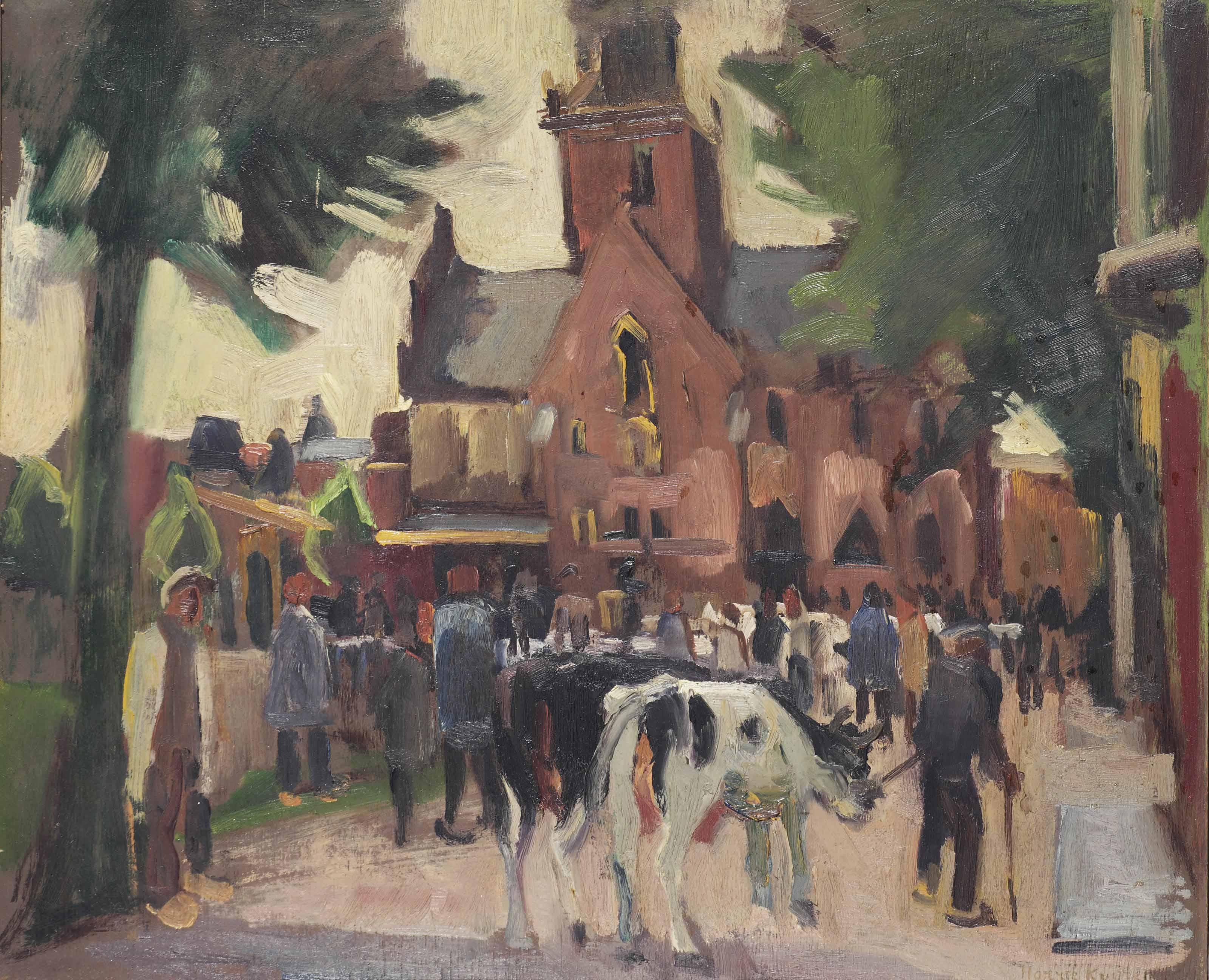 Harry Kuijten - The Cattle Market, Alkmaar