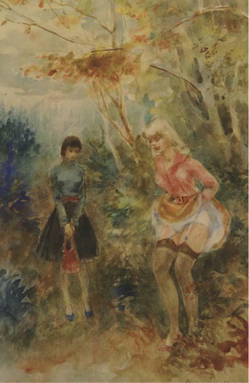 Harry Maas - Two girls in the woods