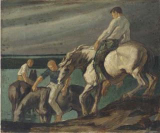 Harry Morley, A.R.A., V.P.R.W.S. - The Horsemen