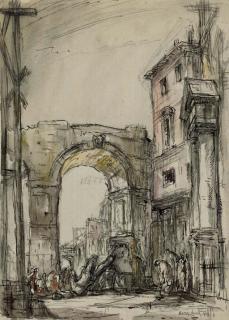 Harry Morley - The Fallen Statue; The Wheathampstead Blacksmith; The Woodman, Leicestershire; Dock at Whitstable; and Milking