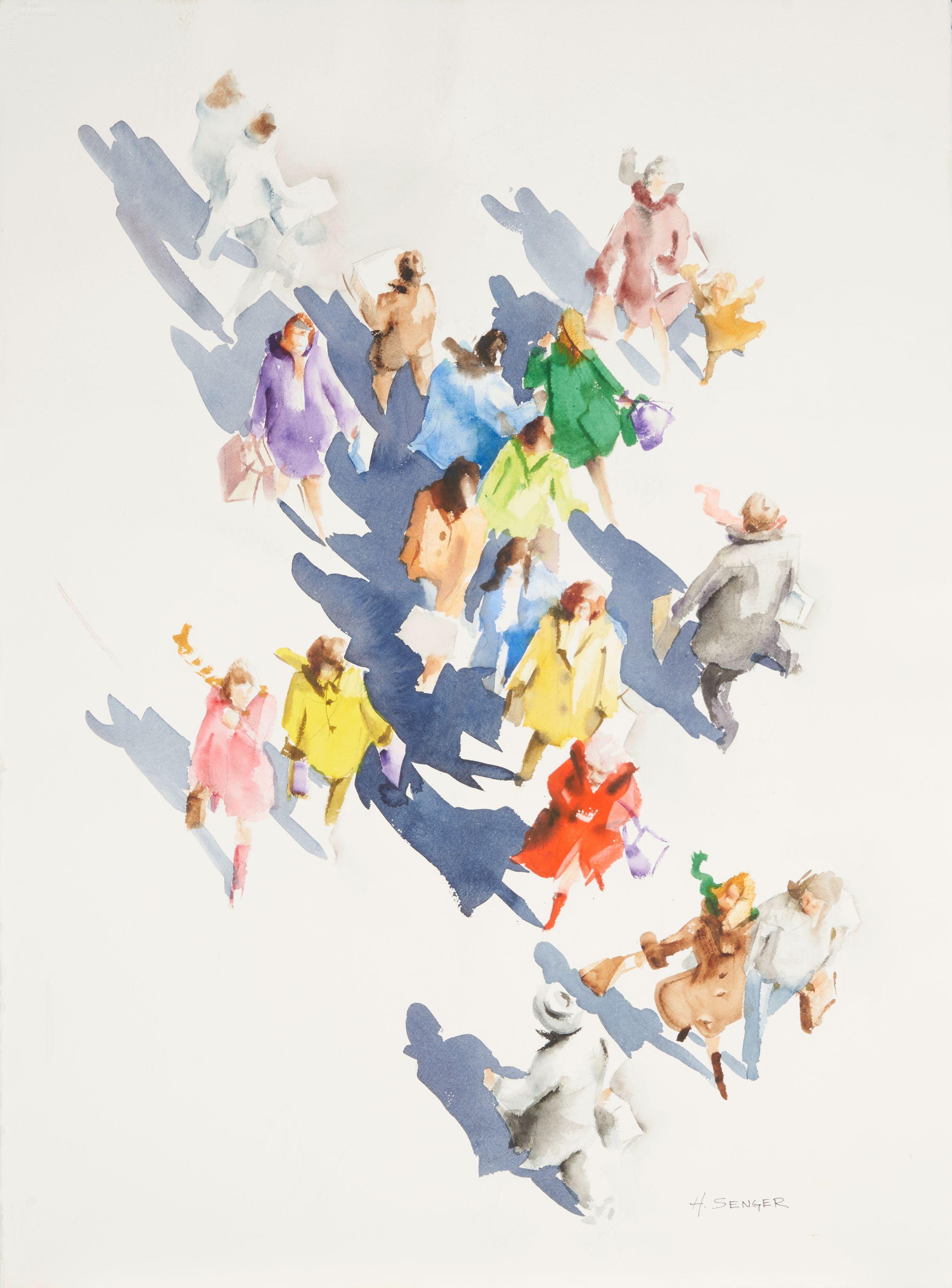 Harry Senger - Shoppers (Bird\'S Eye View)