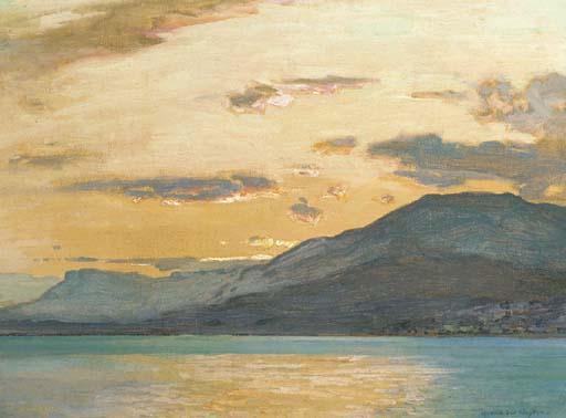 Harry Van Der Weydon - Tete de Chien and Mount Agel from La Mortola