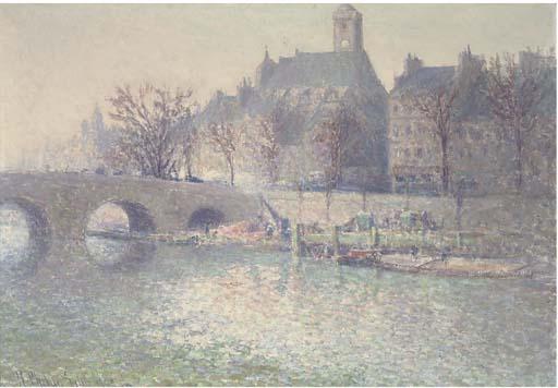 Harry W. Phelan Gibb - Morning on the Seine, Paris
