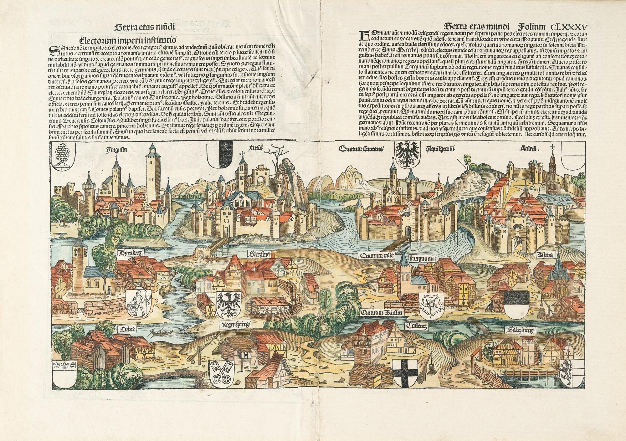 Hartmann Schedel - Aus Schedel’scher Weltchronik: „Ordnung der churfürsten des Reichs“