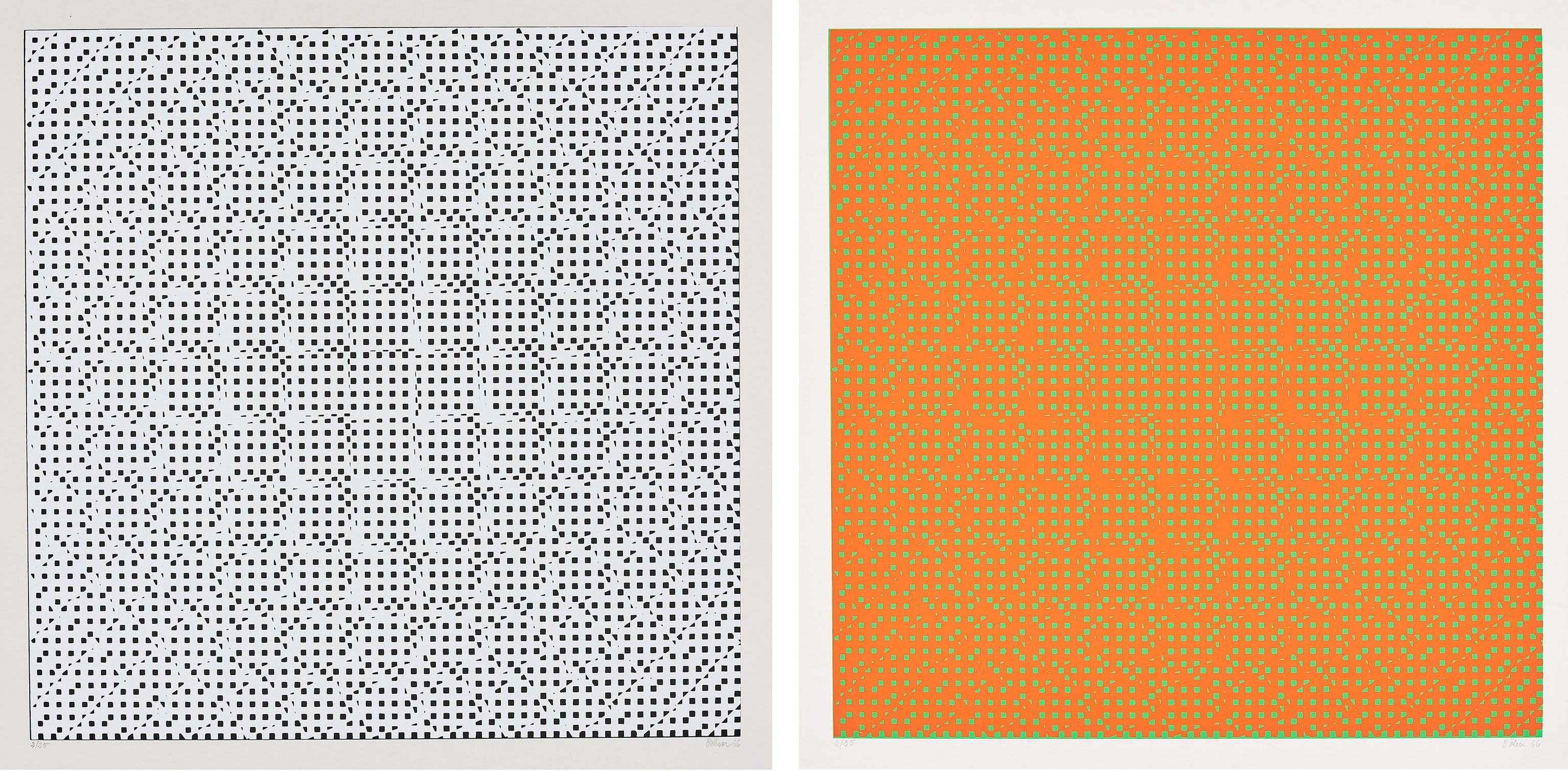 Hartmut Böhm - Konvolut von 2 Farbserigrafien.