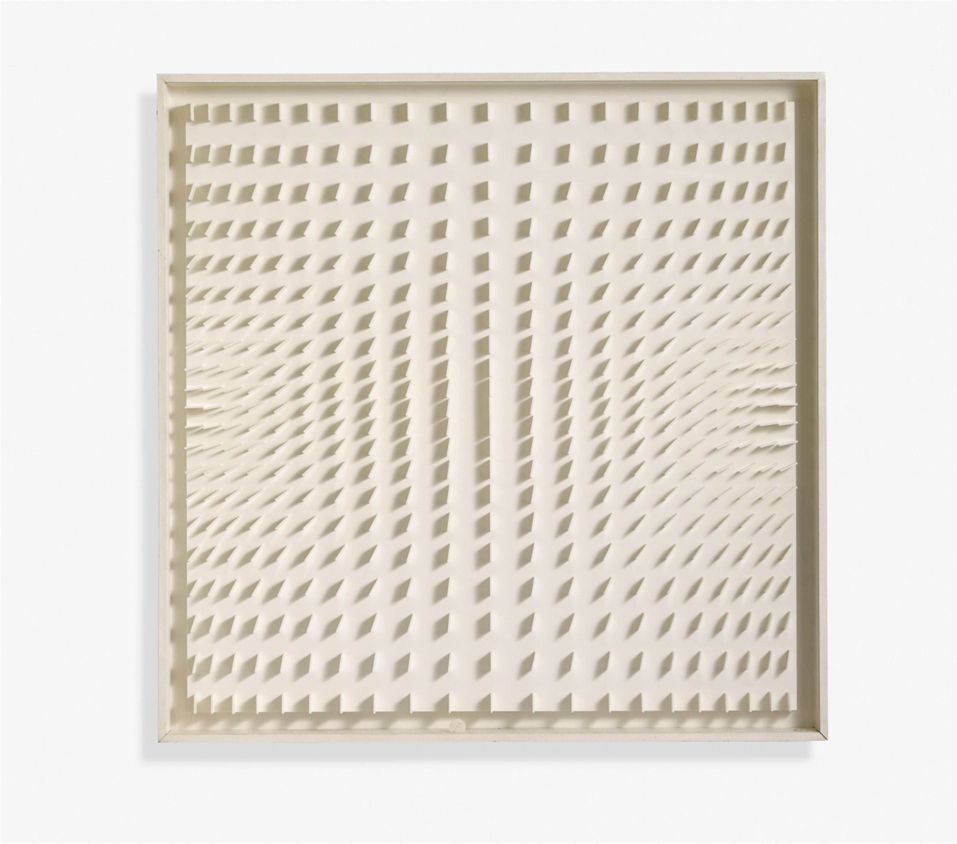 Hartmut Böhm - Quadratrelief 95 (Visuell veränderliche Struktur, 1966)