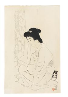 Hashiguchi Goyo - Showa era (1926-1989), circa 1950