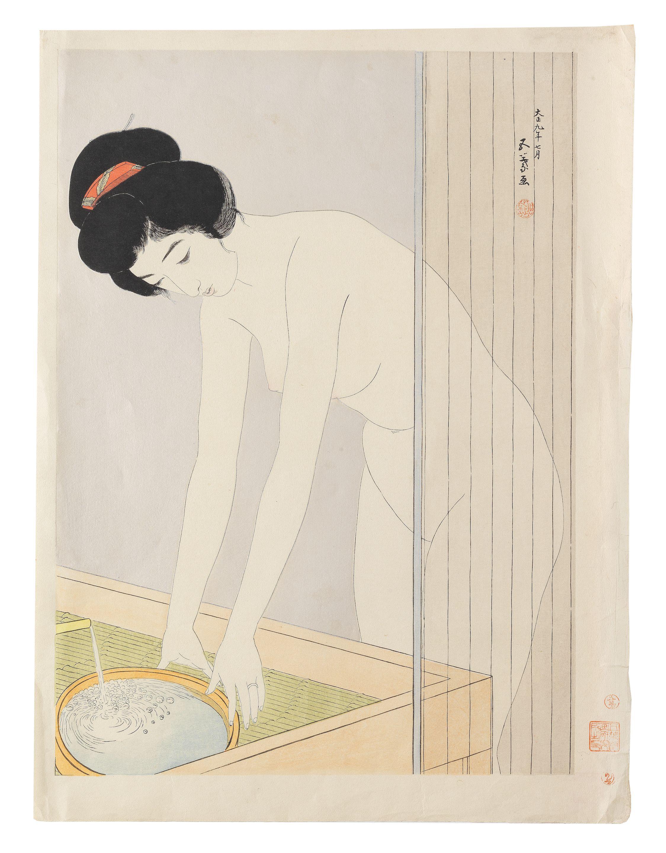 Hashiguchi Goyo - Showa era (1926-1989), circa 1950